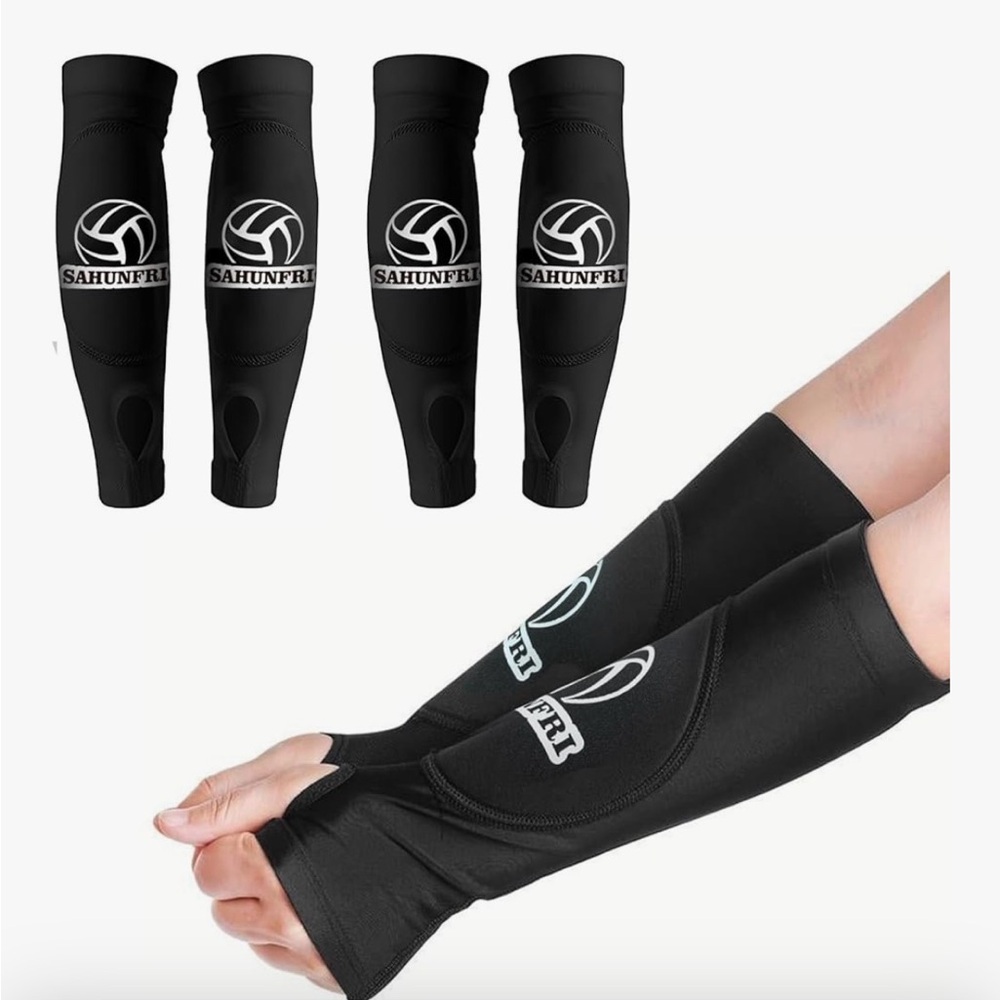 Black Volleyball Arm Sleeves-Youth
